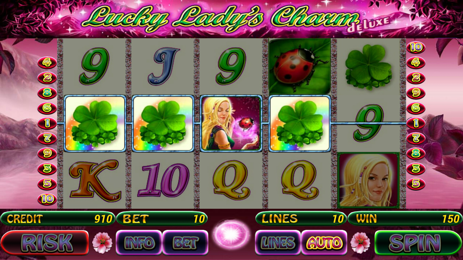 Lucky Lady's Charm Лаки Леди Шарм – играть бесплатно