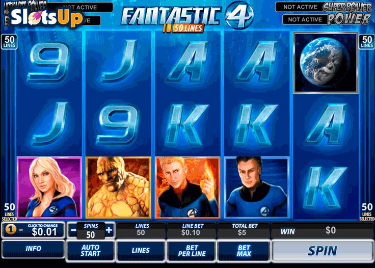 Игровой автомат Fantastic Four бесплатно - играй онлайн без.