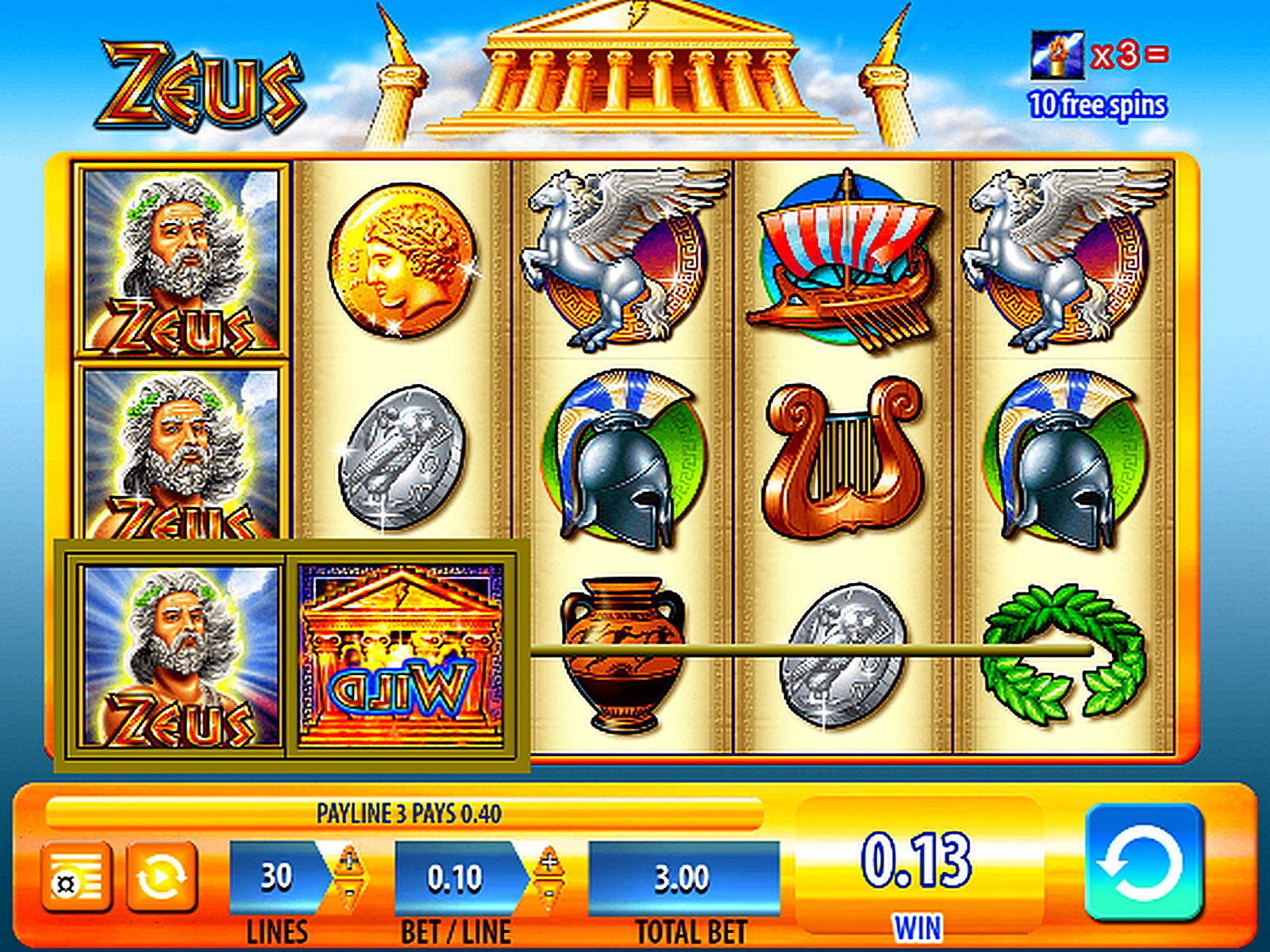 Игровой автомат Ancient Fortunes Zeus играть бесплатно