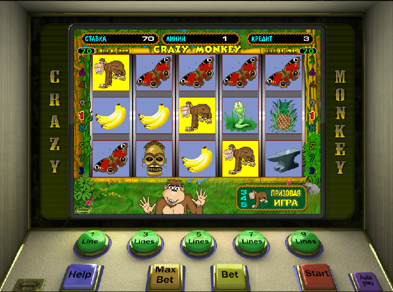 Crazy-monkeyИгровые автоматы Игрософт Обезьянки Crazy Monkey, Крейзи Манки
