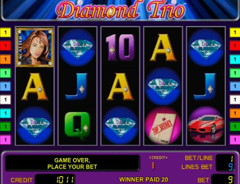 Игровой автомат Diamond Trio на официальном сайте Вулкан 777