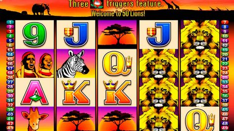 Игровые Автоматы 50 Львов 50 Lions Играть Бесплатно.