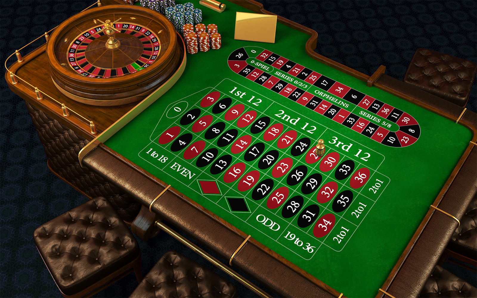 Играть бесплатно в игровой автомат European Roulette.