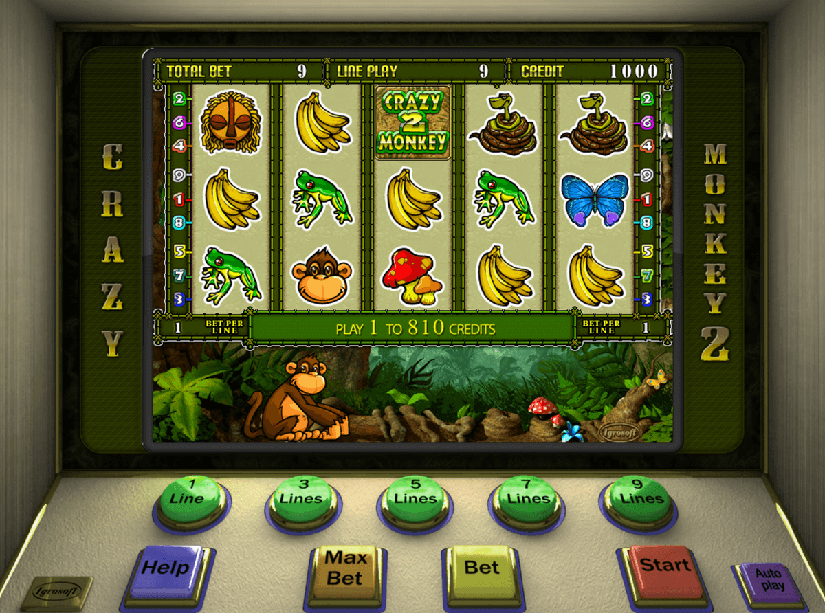 Crazy Monkey / Обезьянки Igrosoft - Игровые автоматы онлайн EuroGame