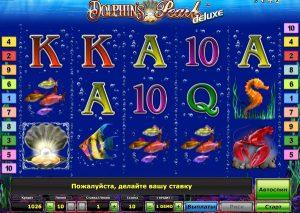 Игровой автомат Жемчужина Дельфина в казино Вулкан.