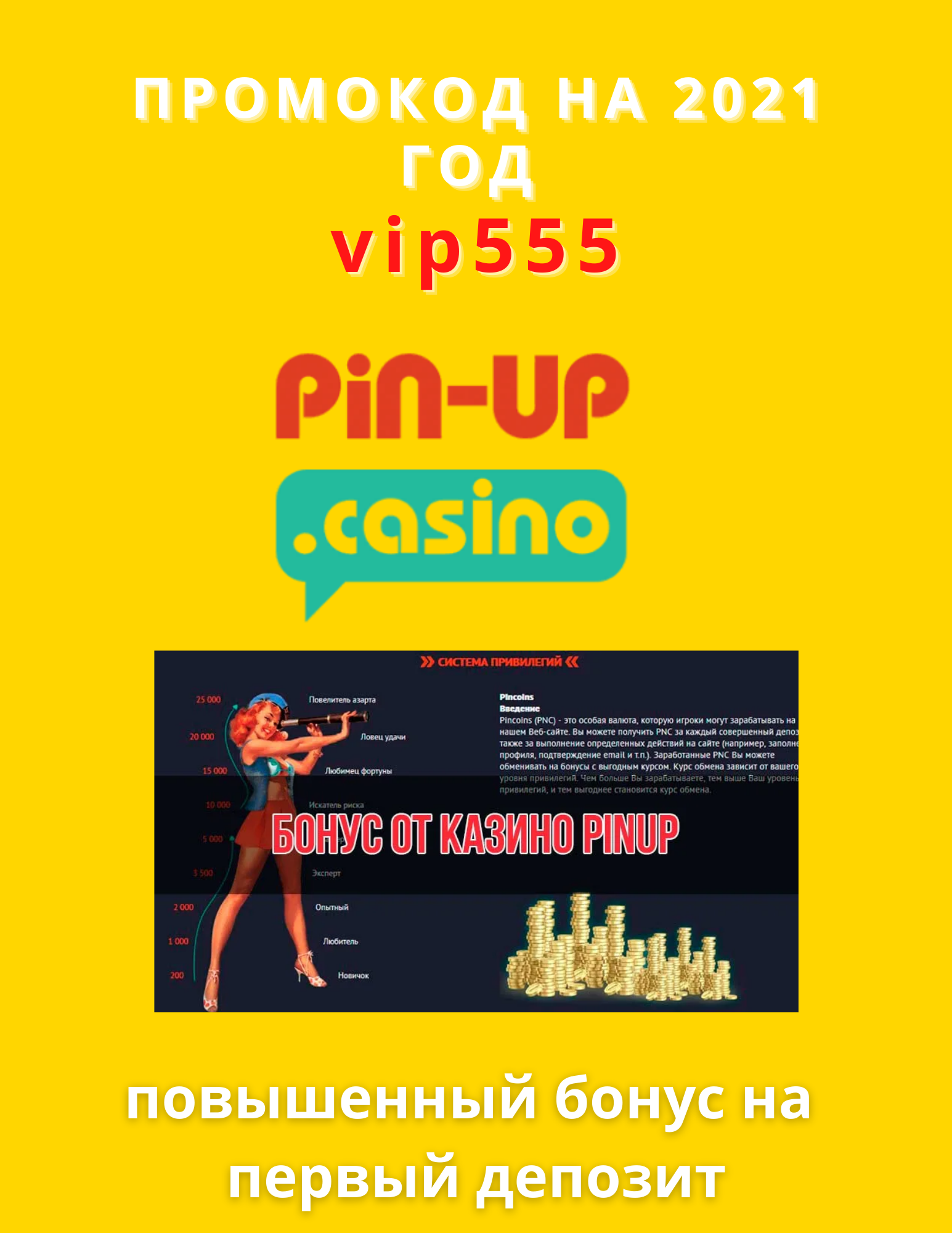 Бонусы и акции БК Pin Up