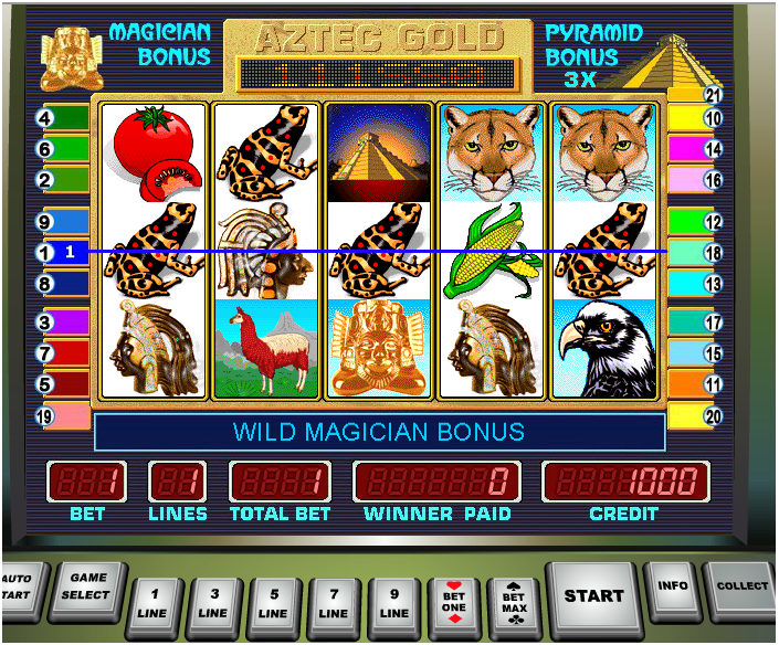 Aztec-goldИгровой автомат Aztec Gold Золото Ацтеков играть бесплатно.